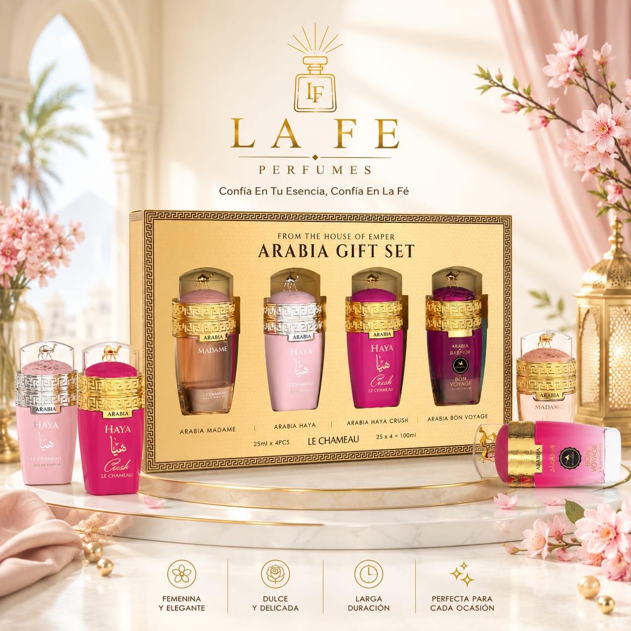 Set Le Chameau Arabia Women 4pcs 25ml